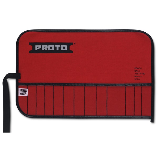 Proto Red Canvas 13-Pocket Tool Roll J25TR10C